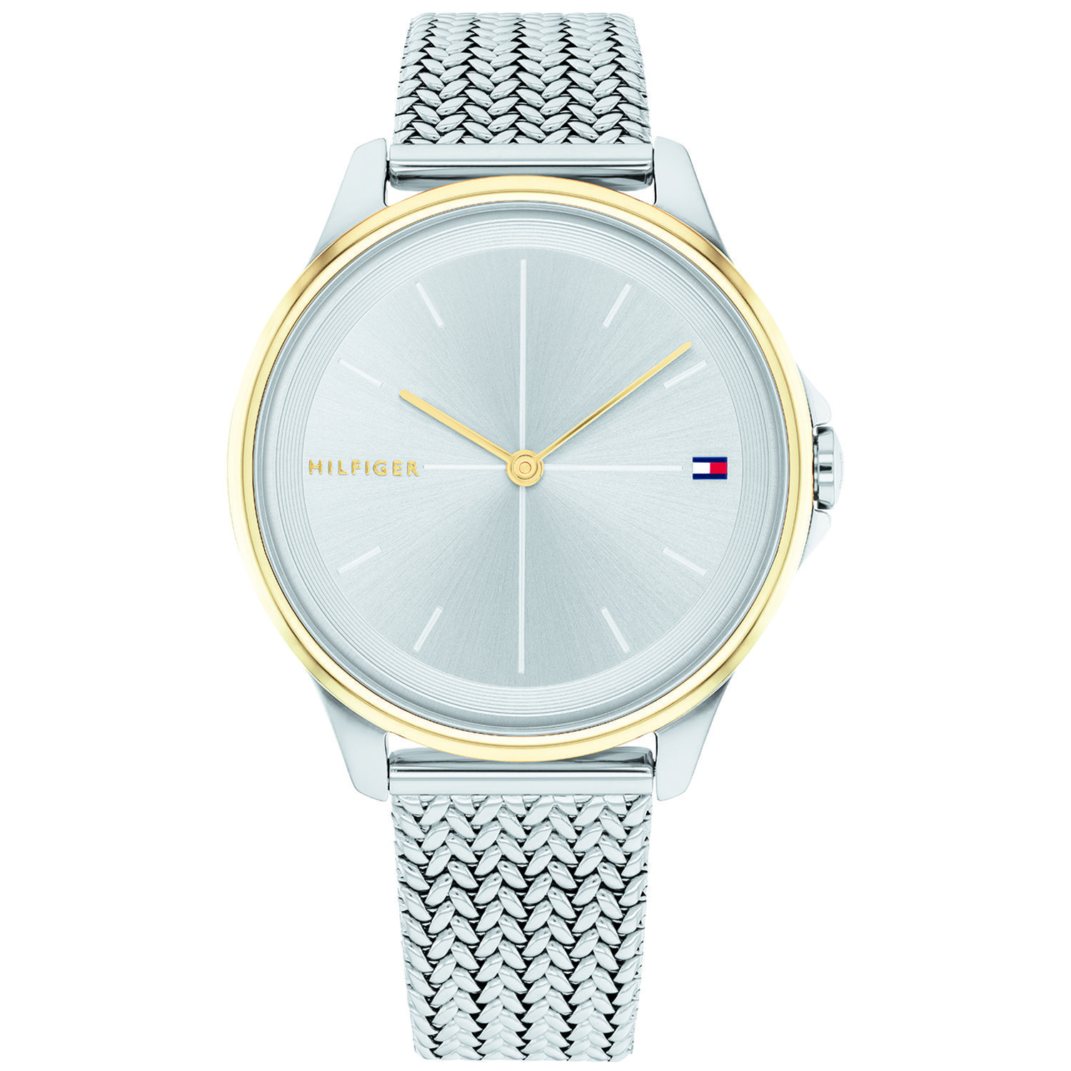 Tommy Hilfiger dames horloge 1782357- zilver - goud – 3ATM – elegante steel armband