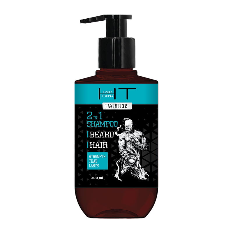 BARBERS - Shampoo voor mannen - 2in1 - ricinus olie - avocado olie -  tarwe proteïne - 300ml