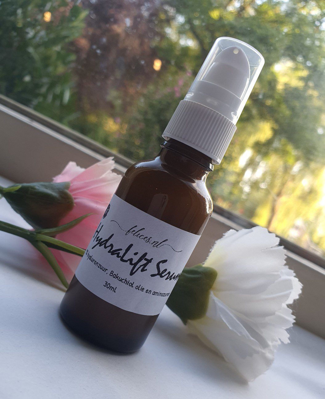 Handgemaakte volume gezicht serum - 1% hyaluronzuur - Bakuchiol olie - DMAE en Gaba - lifting serum 30ml