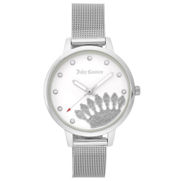 Juicy Couture Horloge voor vrouwen, in zilver kleur JC/1124WTSV