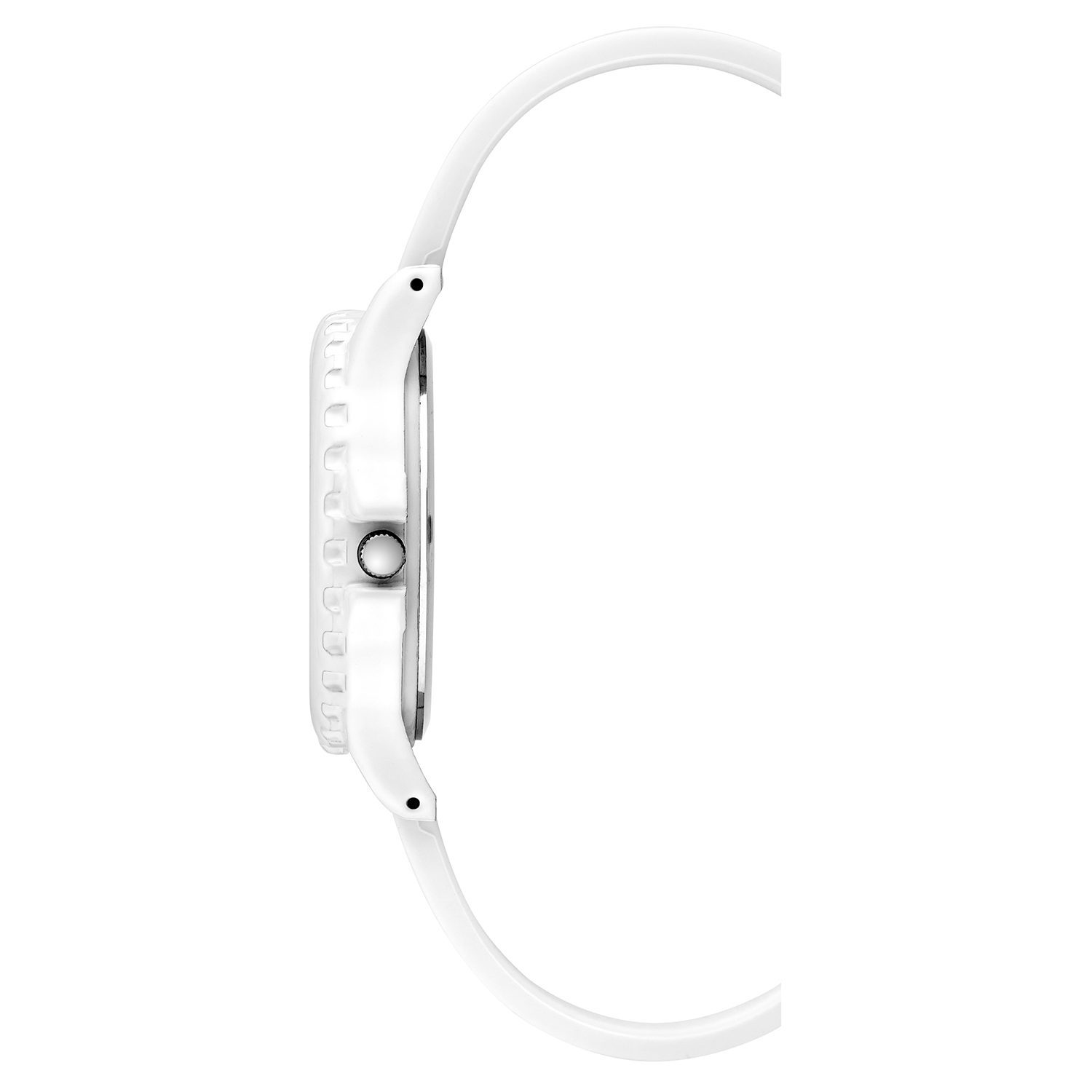 Juicy Couture horloge voor dames met silicone armband - WIT kleur JC/1325WTWT