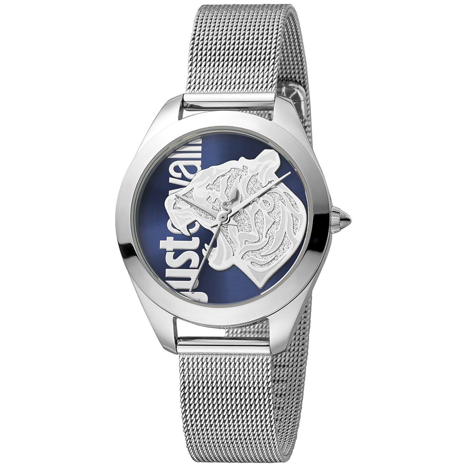 Just Cavalli dames horloge JC1L210M0035 - zilver staal - 5 ATM - stoere polshorloge