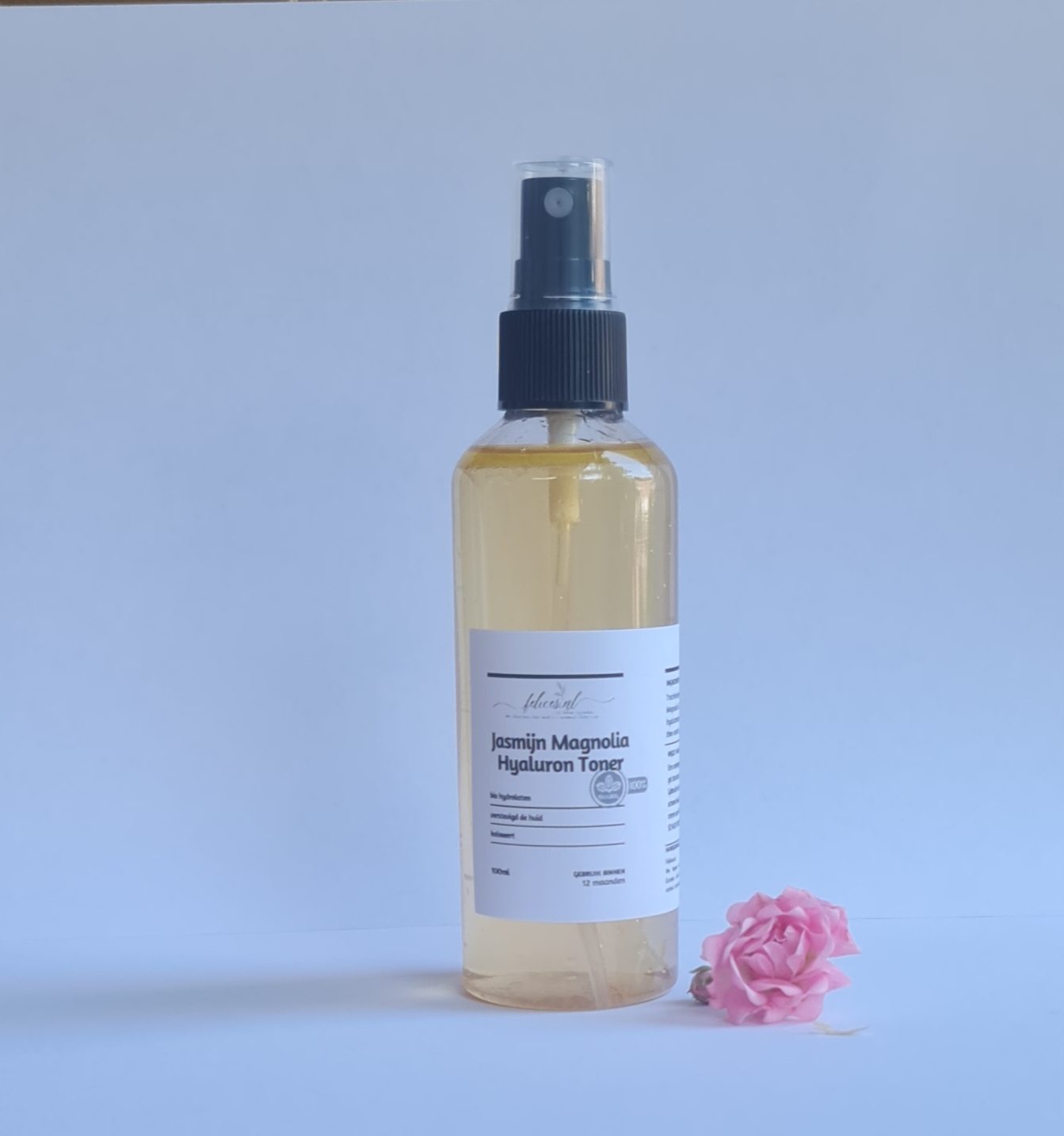 Biologische Toner Hyaluronzuur - Magnolia en Jasmijn water - verjongt en kalmeert 120ml