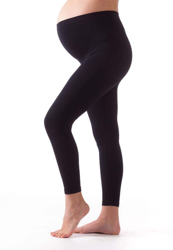 Zwangerschap legging in ZWART kleur, Naadloze  Maat L/XL