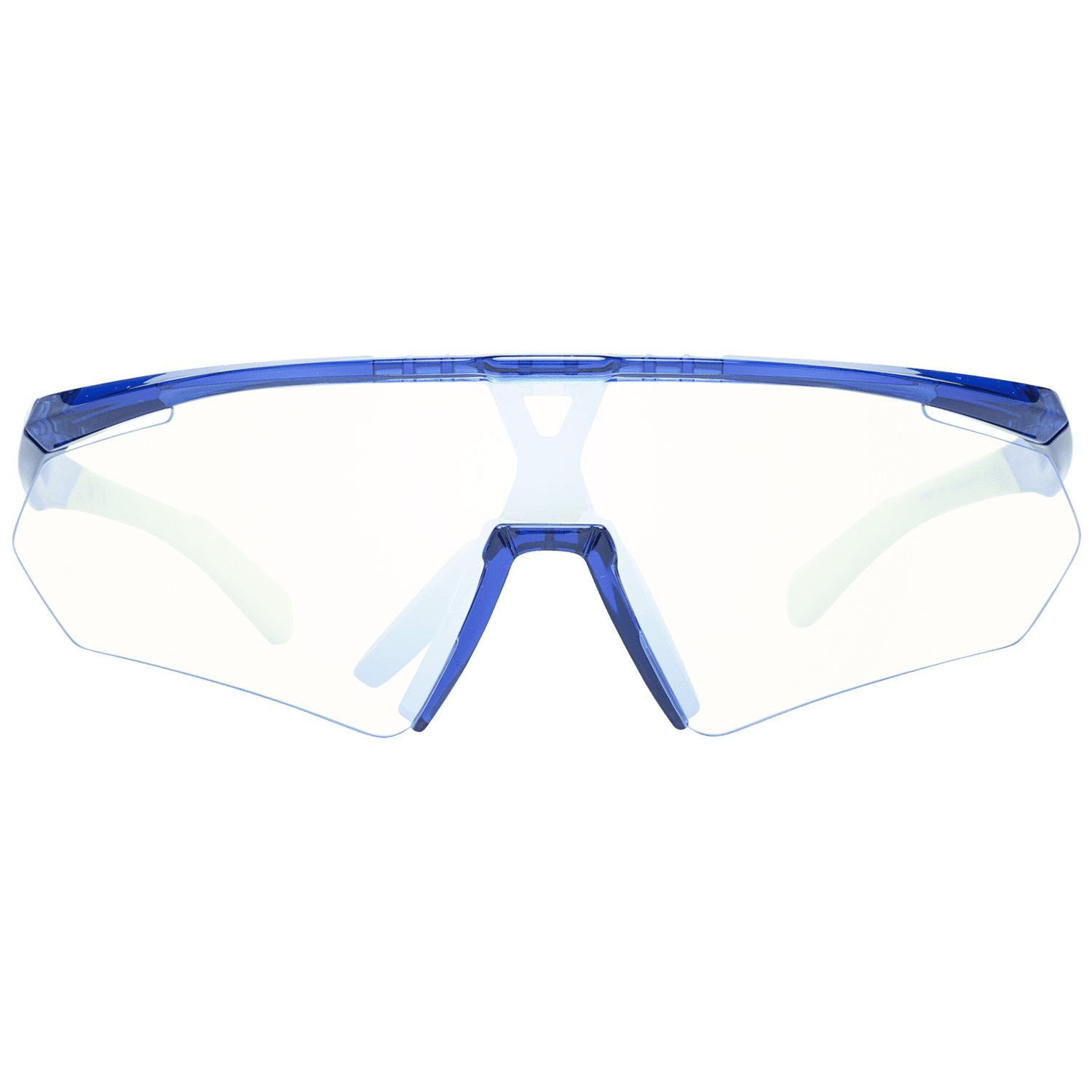 Adidas heren sport zonnebril SP0027 91X 00 - volledige UVA en UVB filter - Blauw/Transparant