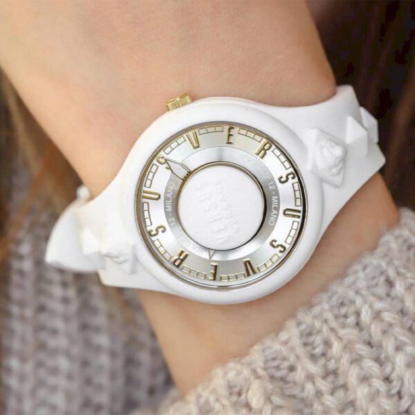 Versus by Versace stoere pols horloge van silicone in WIT kleur voor dames Mod. VSP1R0219