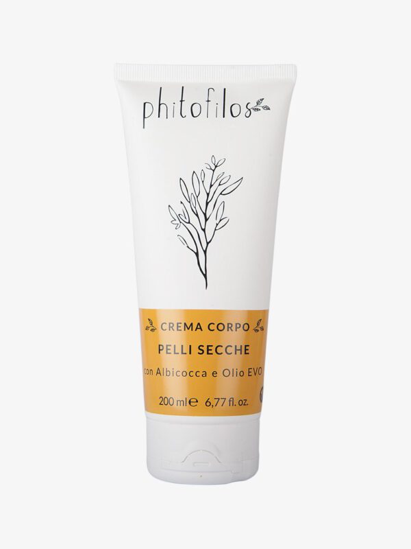 Phitofilos Droge Huid Body Cream met Abrikoos en Olijfolie, 200ml