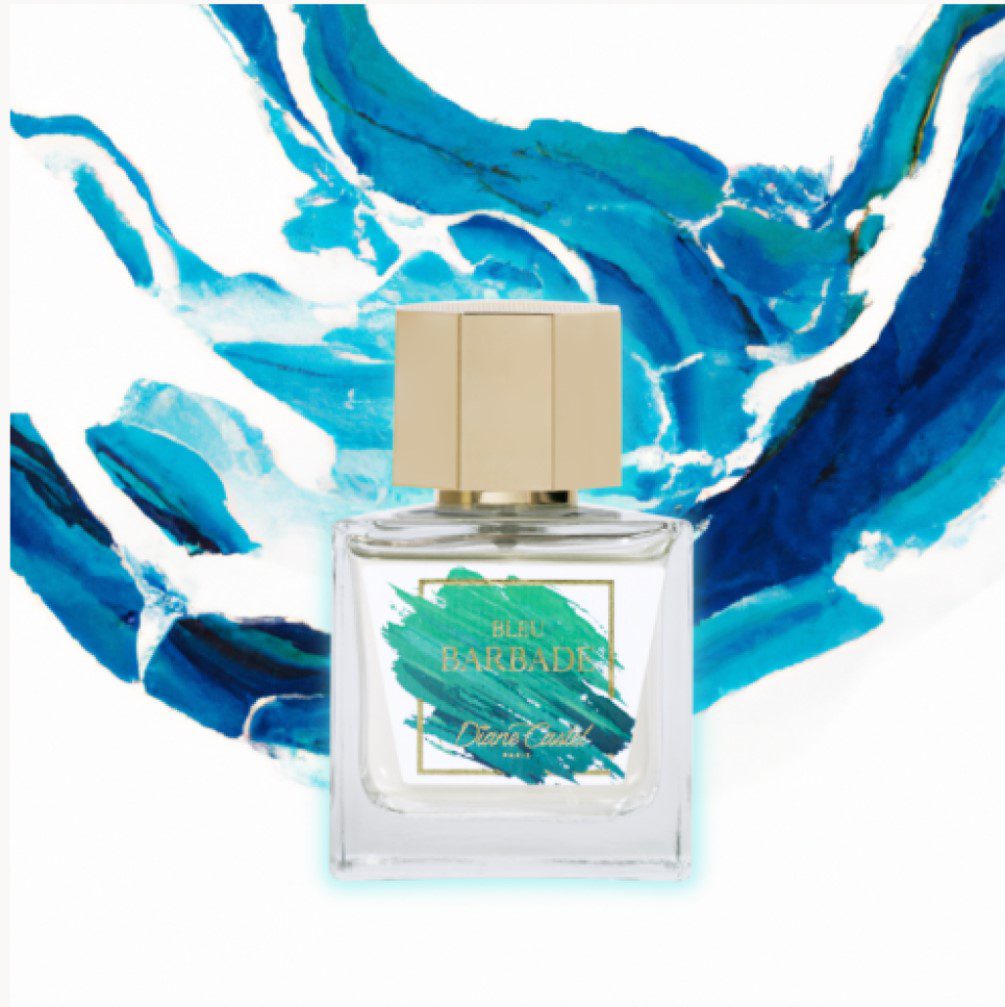 Franse heren Eau De Parfum BLUE BARBADOS - houtachtig geur  - frisheid - zuiverend - intense blauw 100ml