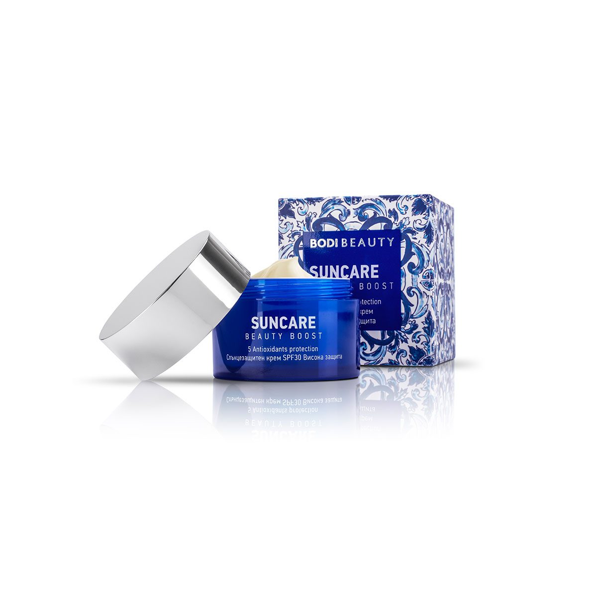 Beauty Boost Zonnebrand gezicht crème SPF 30 Hoge Bescherming - antioxidant en verjongend 50ml