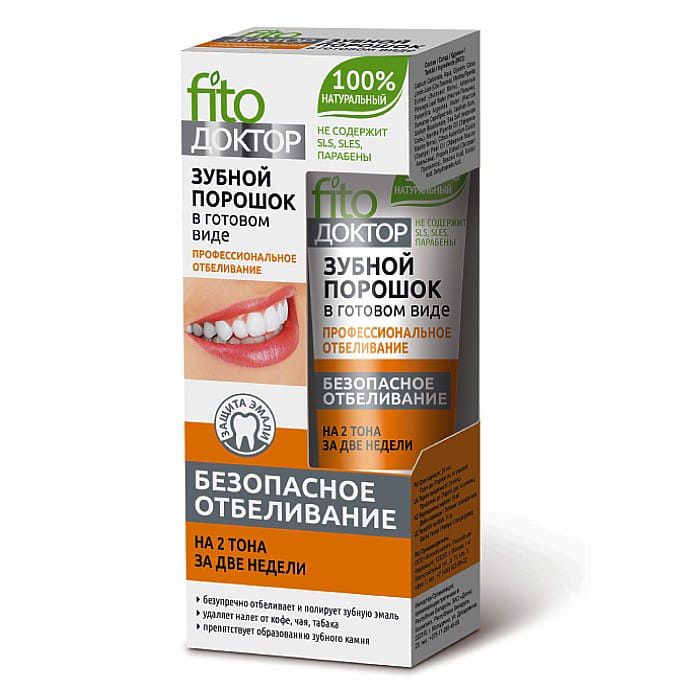 Natuurlijke blekende tandpasta, resultaat in 2 weken, biologische ingrediënten 45ml
