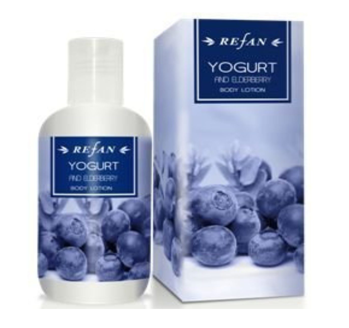 Refan natuurlijke Yoghurt en Vlierbessen body lotion - anti-oxidant lotion - hersteld de huid 200ml
