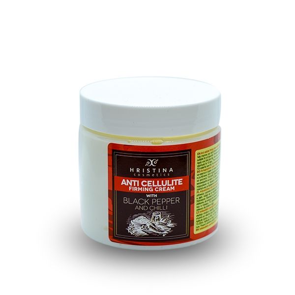 Kruiden Anti Cellulite Verstevigende Crème met Zwarte Peper - ananas - malva extract - vitamine A 250ml