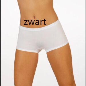 Katoenen mix boxer voor dames, ZWART comfortabele lingerie maat S/M