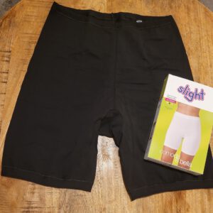 Katoenen korte legging in ZWART kleur met zachte elastische talie maat 3XL/4XL