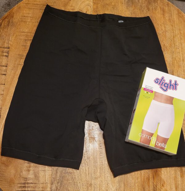 Katoenen korte legging in ZWART kleur met zachte elastische talie maat 4XL/5XL