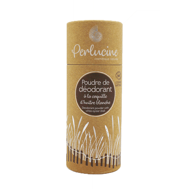 Luxurieuze biologische Deodorant poeder met witte oesterschelp - zeer gevoelige huid - noni plant en kaolien 40gr