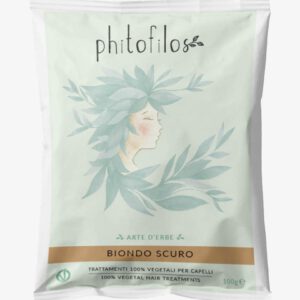 Phitofilos biologische haar henna verf poeder, DONKER BLOND kleur, 100g