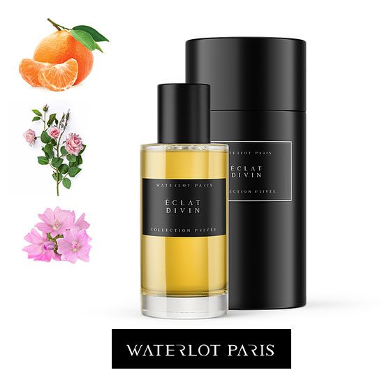 Waterlot Paris Éclat Divin - privécollectie parfum - Mandarijn, Grapefruit - feminien - Roos en Amber - hout noten 50ml