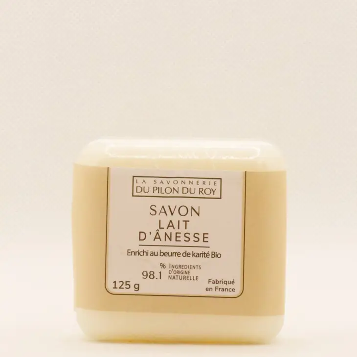 2 stuks Biologische Ezel melk zeep - handgemaakt in Frankrijk - zachte huid - gezicht en lichaam 2x125g