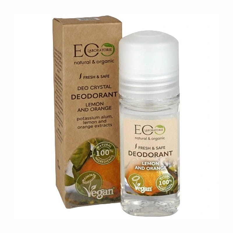 Natuurlijke Body Deodorant - roll on deo - unisex - Citroen en Sinaasappel - 50ml