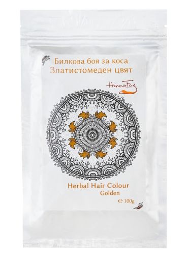 Biologische HENNA kleur poeder - Natuurlijke haarkleur - GOUDEN BLOND (KOPER) - met cassia100gr