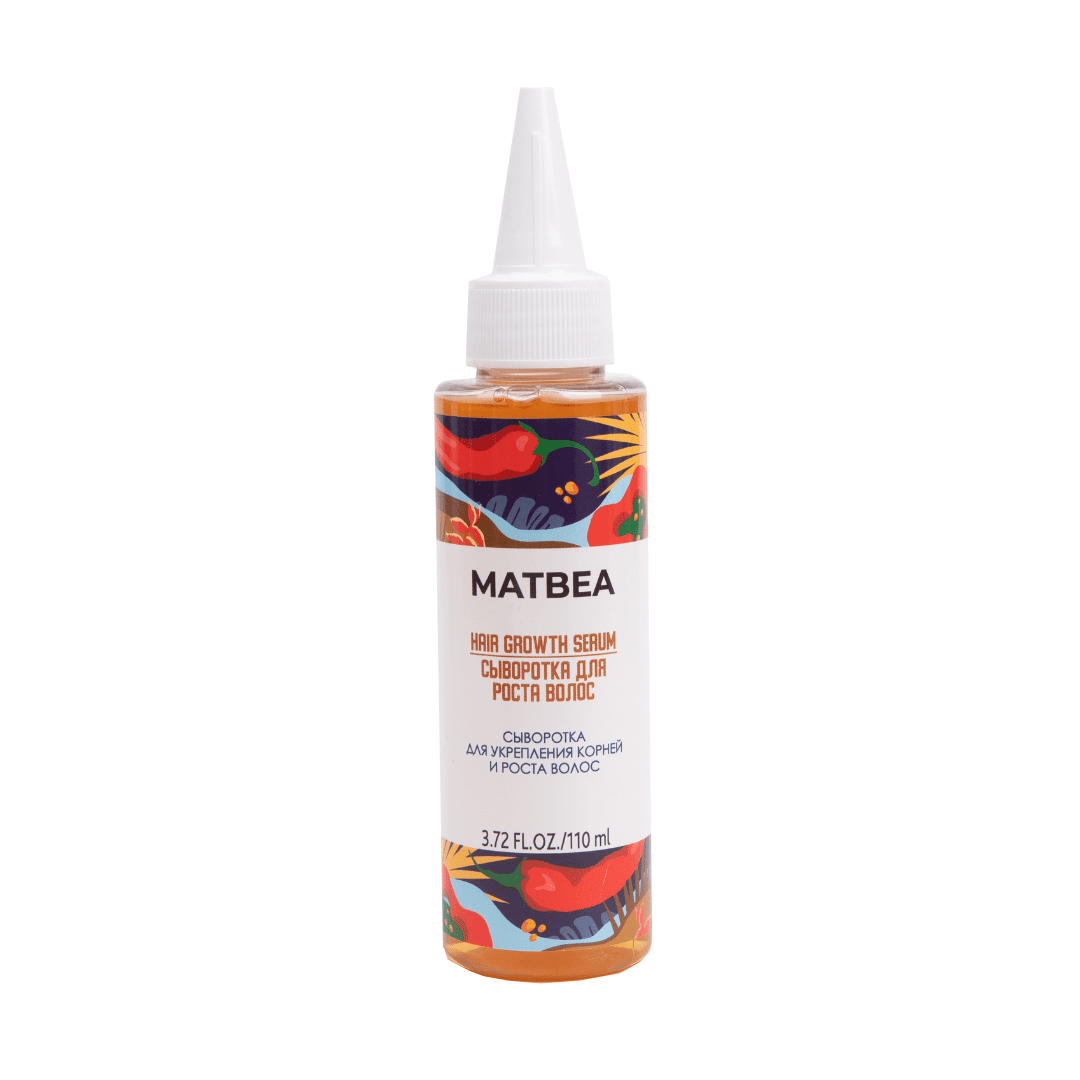 Matbea Haar Serum voor het versterken van wortels en haargroei -koffie - peper - brandnetel - leave-in 110 ml