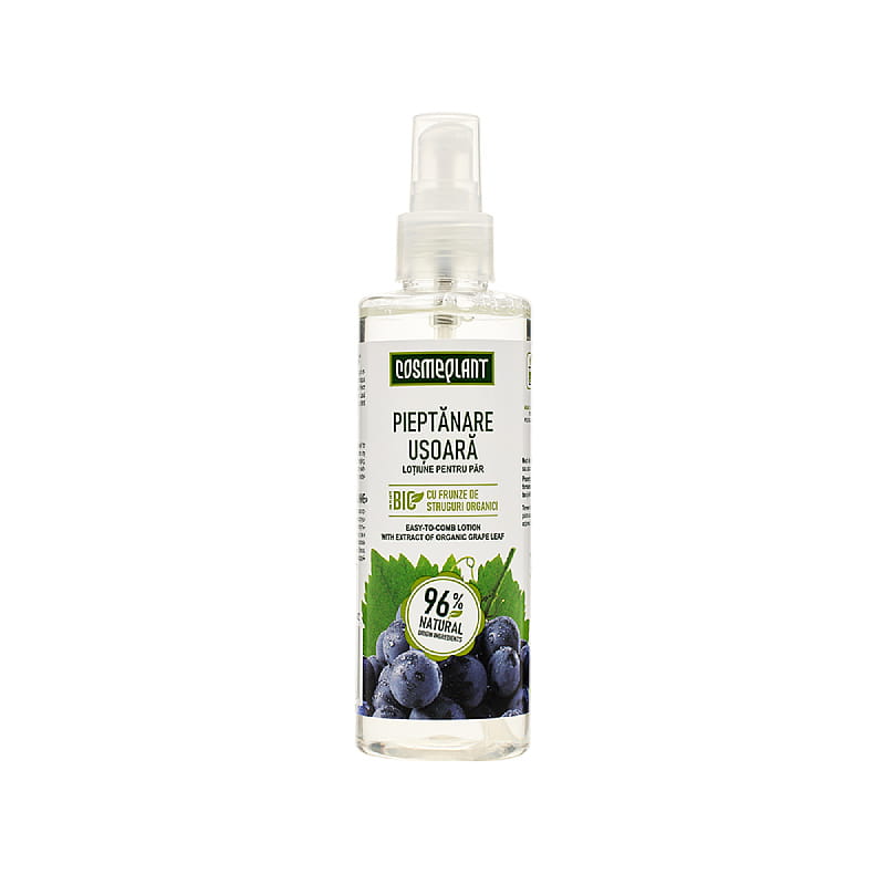 Natuurlijke anti-frizz - glad strijkend haar lotion met Druivenbladeren en castor olie makkelijke kamen - 200 ml