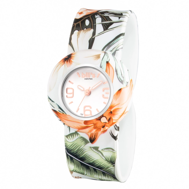 Bill´s Zwitserse Mini Horloge - vrouwen en kinderen - BIRDY - silicone polshorloge - zonder sluiting