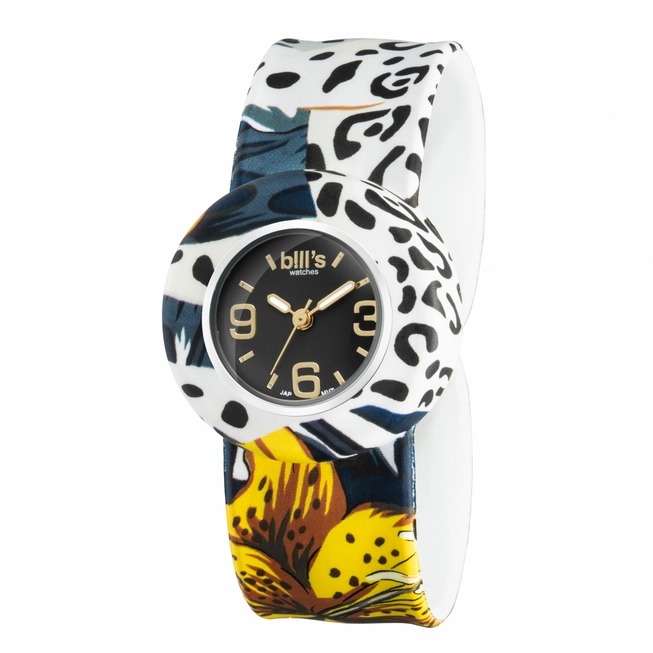 Bill´s Zwitserse Mini Horloge - vrouwen en kinderen - JAGUAR - silicone polshorloge - zonder sluiting