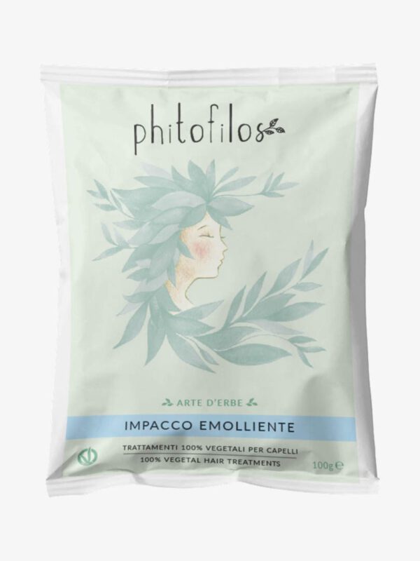 Phitofilos gecertificeerde bio haar poeder masker, droog en beschadigd haar, 100gr