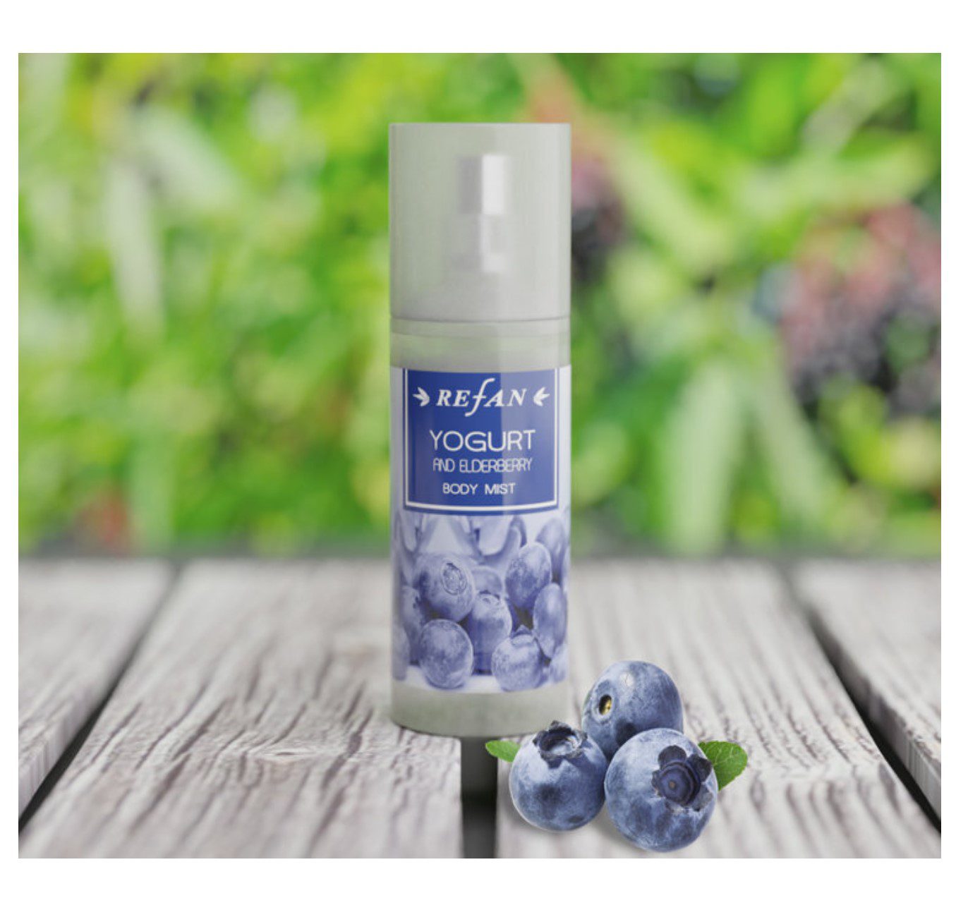 Refan natuurlijke Yoghurt & Vlierbes – Body Mist - antiallergisch toilette water 125ml