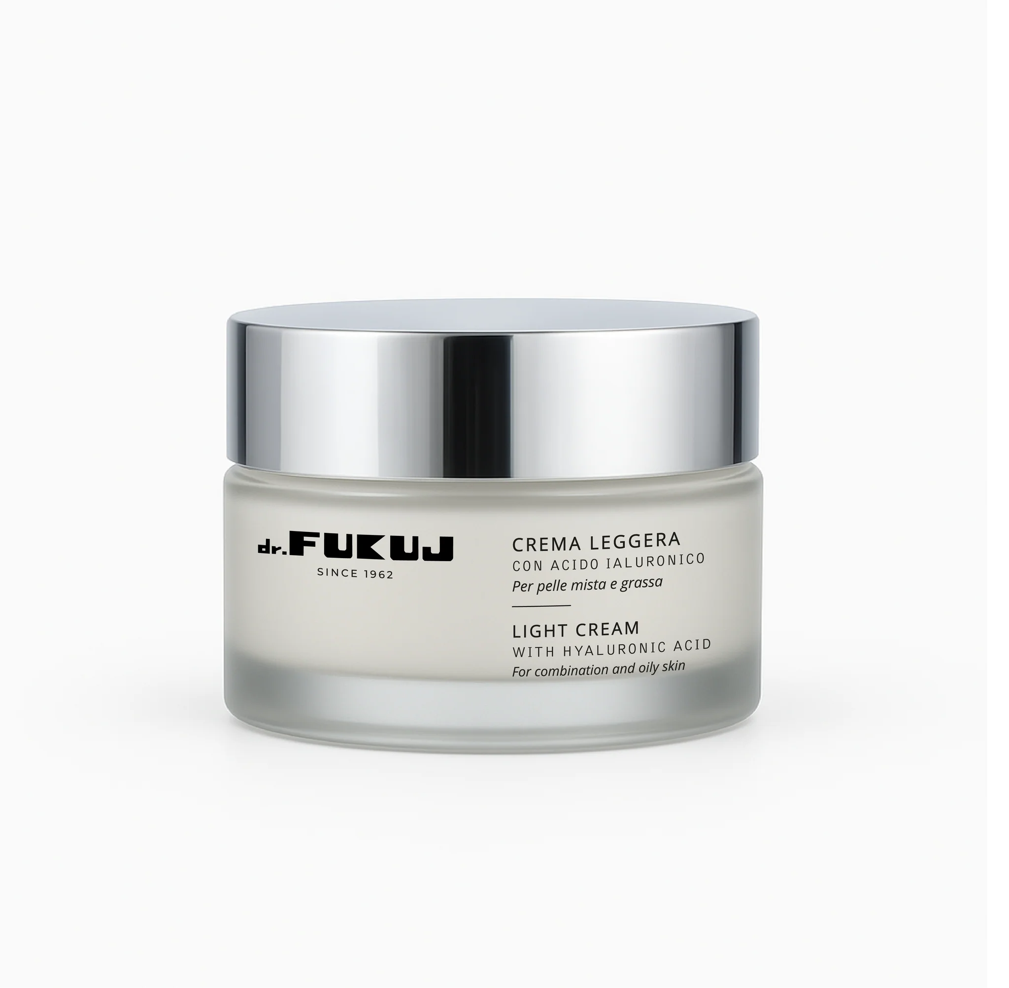 Italiaanse merk Lichte gezicht creme met hyauronzuur - Vitamine F - allantoïne - gecombineerde huid 50ml