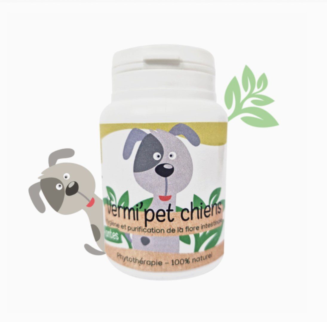 KasTete Franse Natuurlijke ontwormen voor honden - natuurlijke extracten - doeltreffend 120 capsules