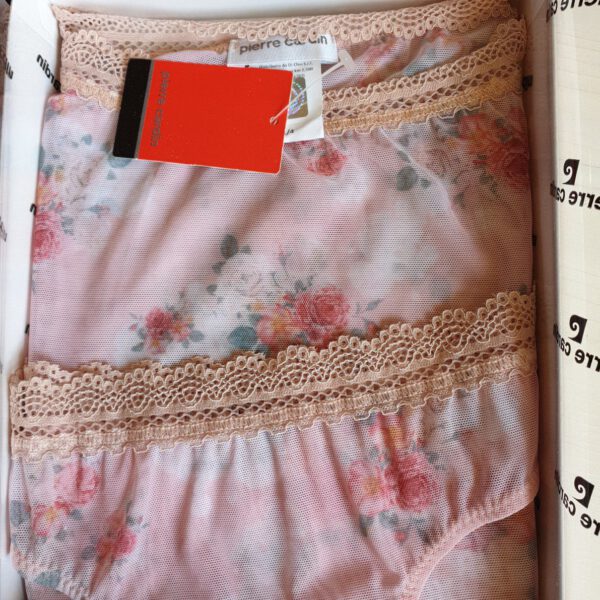 Pierre Cardin lingerie set mouwloze kropt topje en een slip, ROOS Maat M