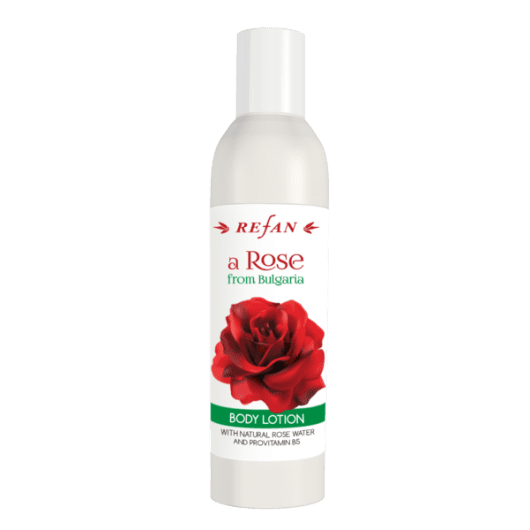 Gladstrijkenede body lotion `Roos uit Bulgarije` - rozenwater -  provitamine B5 - prachtige geur - zachte huid 250ml