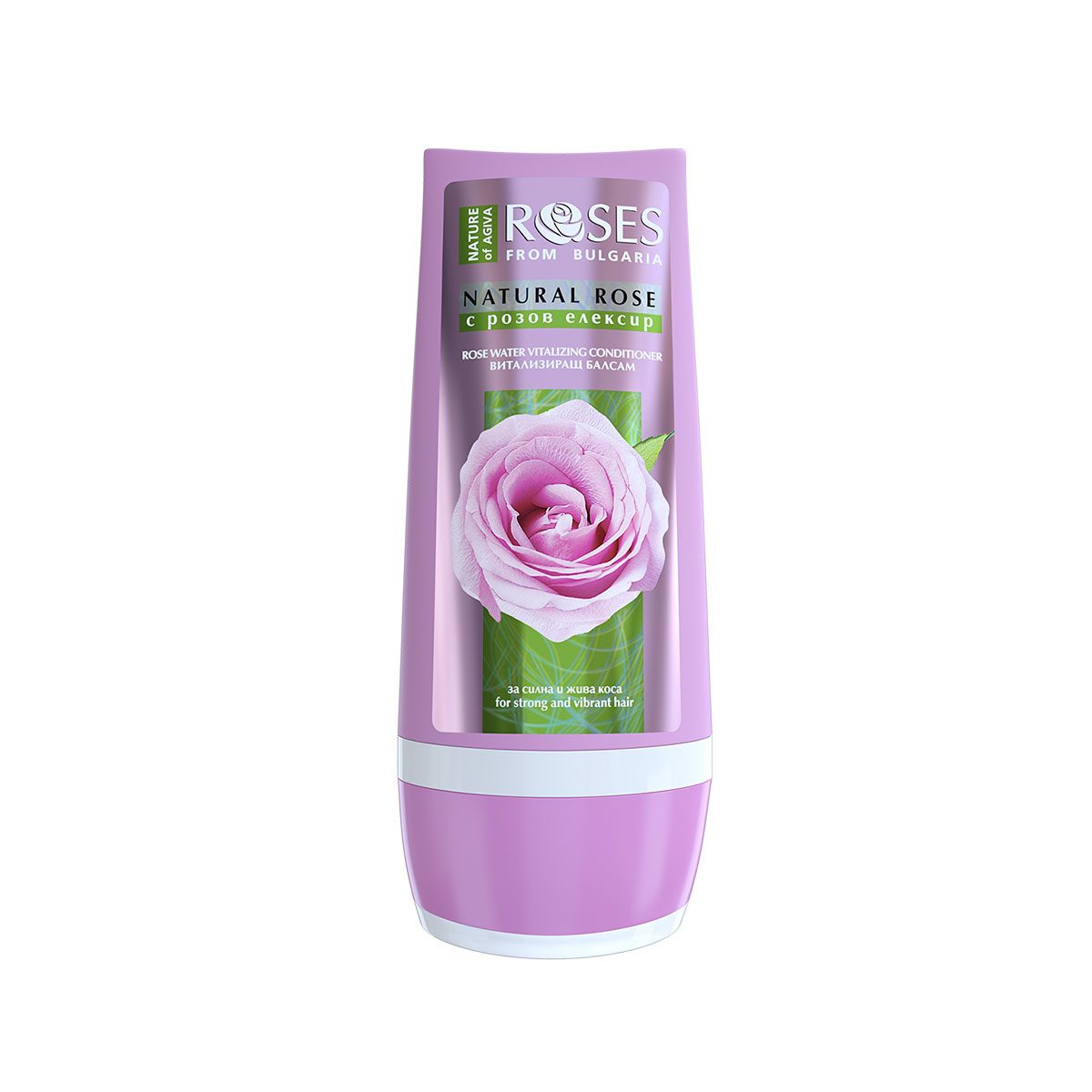 Natuurlijke haar conditioner - spoeling - met rozen water uit Bulgarije en argan olie - droog en beschadigd haar 200ml