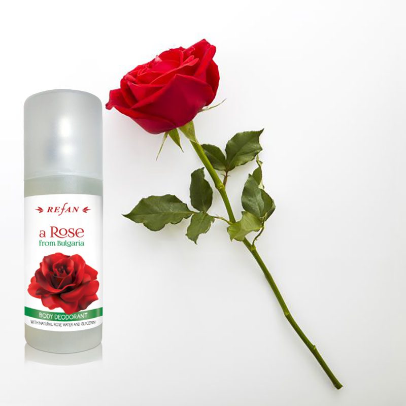 Refan natuurlijke en hyper allergische Rozen water deodorant spray 125ml