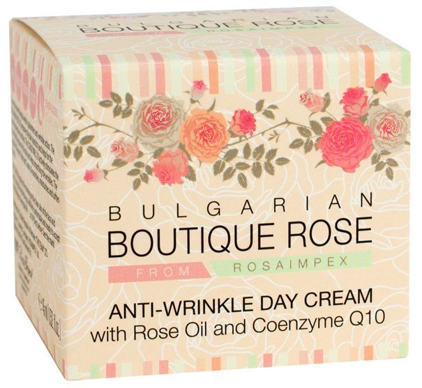 Natuurlijke Rose Anti-rimpel dagcrème met Q10 en rozenolie - Bulgaarse rose 45 ml