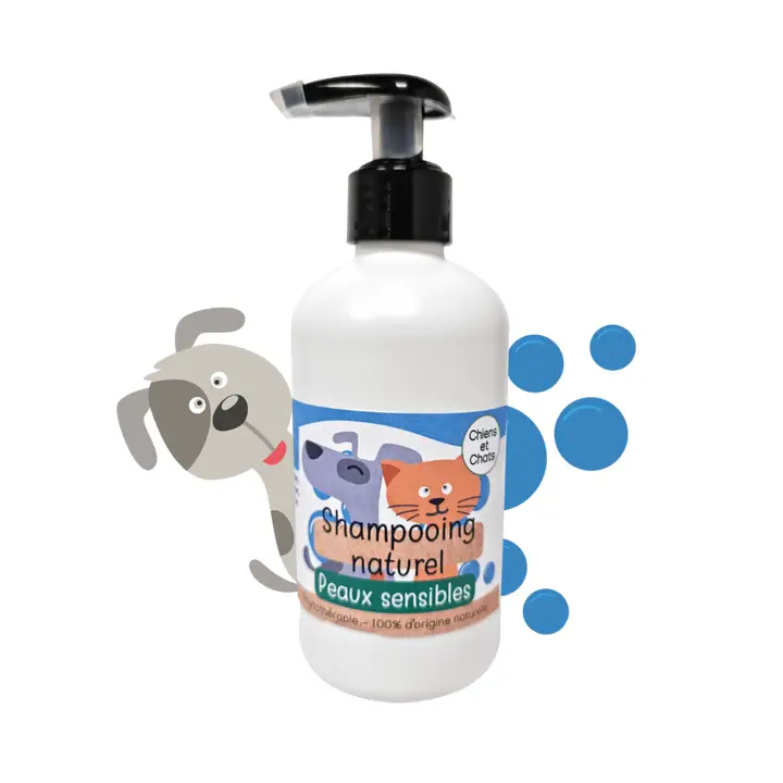 KasTete Franse Natuurlijke shampoo voor honden en katten - Gevoelige huid - weegbree - propilis 250ml