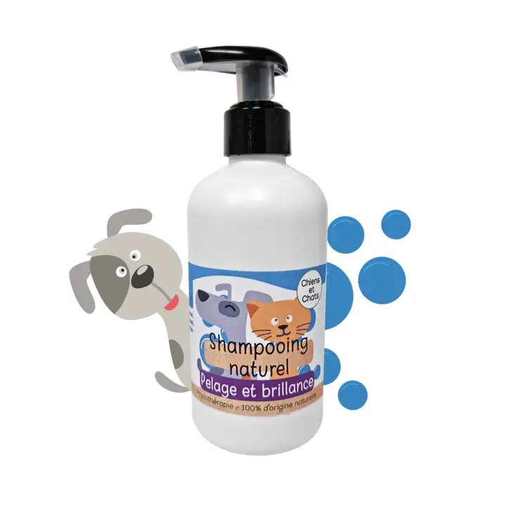 KasTete Franse Natuurlijke shampoo voor honden en katten - Glanzend vacht - kokos olie - vitaminen 250ml