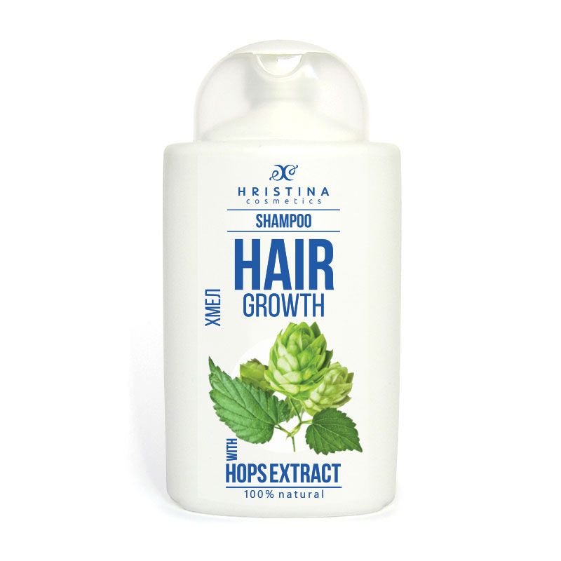 Sulfaatvrij shampoo met hopextract voor haargroei - geranium - brandnetel - glanzend en sterk haar 200ml