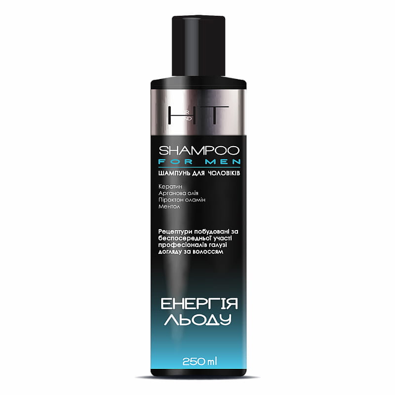Shampoo voor mannen tegen roos - Ice Energy - piroctone olamine - keratine - menthol 250m