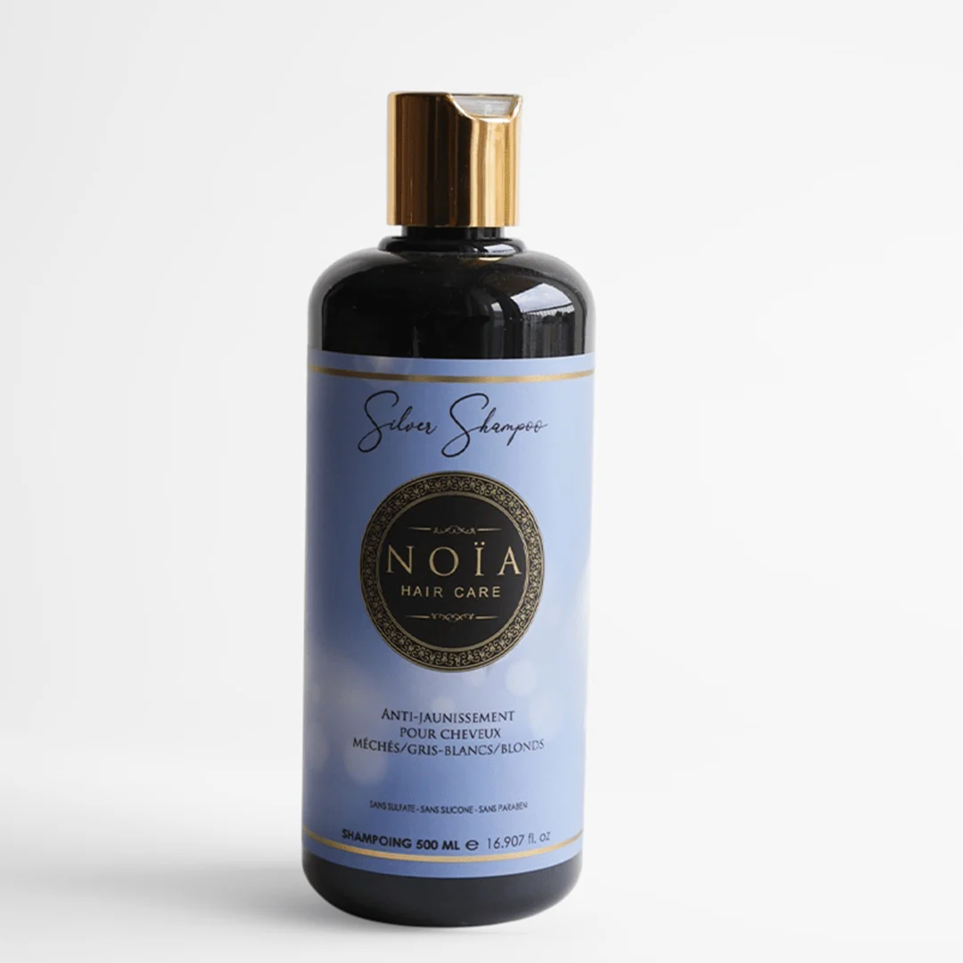 Noïa Luxe Sulfaarvrije Professionele ZILVER Shampoo - grijs en blond haar - vul met pigmenten - aloe vera 500ml