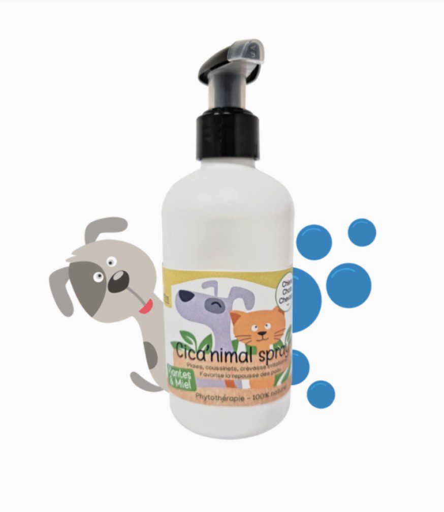 KasTete Franse Natuurlijke vacht herstellende en antibacteriële lotion voor honden en katten - ontgiftend - glanzend vacht 250ml