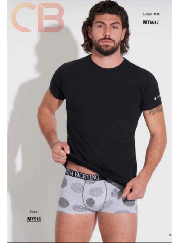 Marina Yachting heren ondergoed set, ZWART boxer en een t-shirt Maat M