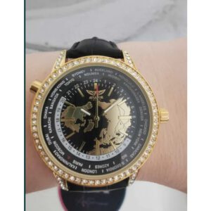 Aviator dames horloge vrouw met leren polsband AVW8633L03