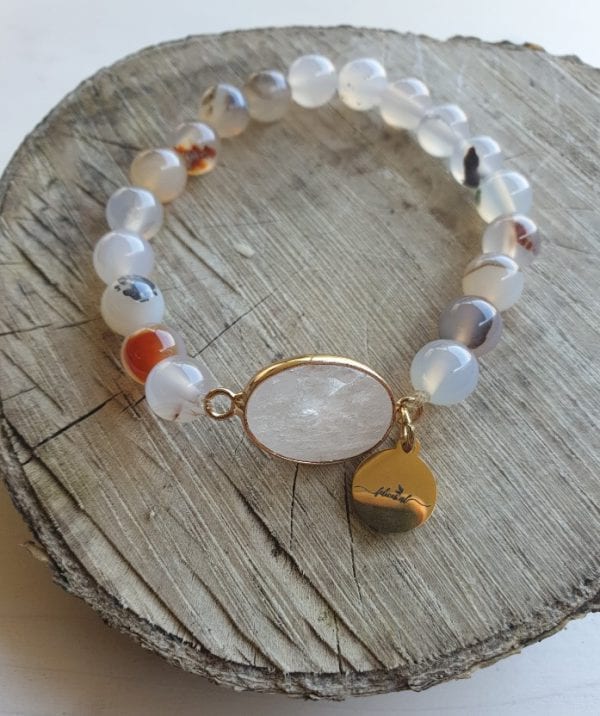 Amazoniet armband met een midden stuk