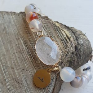 Amazoniet armband met een midden stuk