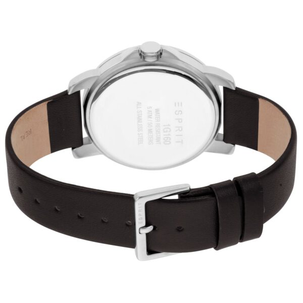 Esprit Heren Horloge ES1G160L0015 analoog met leren armband - Afbeelding 3