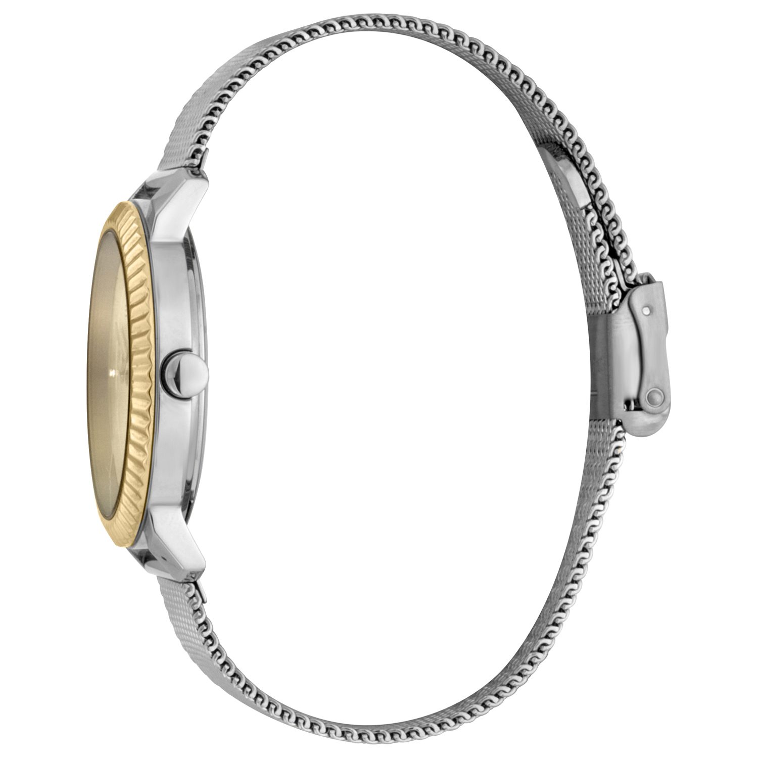 Esprit dames horloge ES1L184M0045 - polshorloge - 5ATM - gratis armband - Zilver en Goud kleur - Afbeelding 5